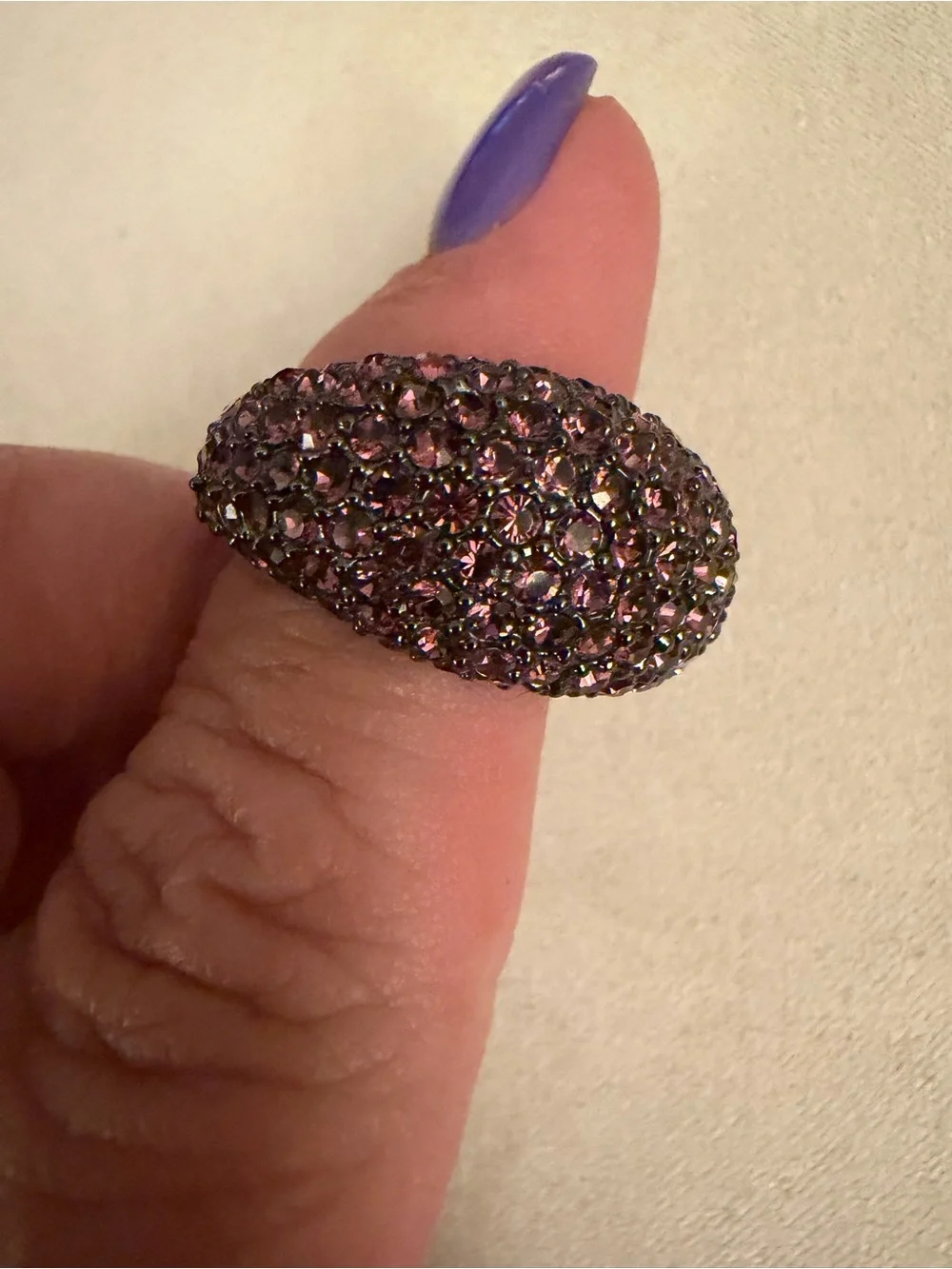 Coach Pave Crystal Dome Ring